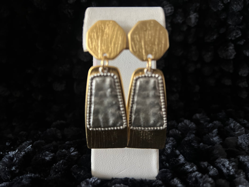 Two-tone Layered earrings