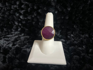 Burgundy Stone Ring