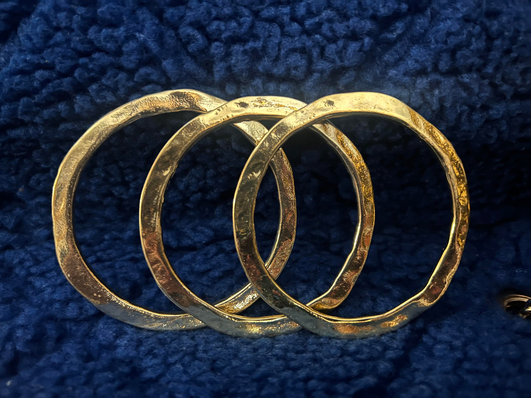 Shiny Gold Flat Bangles