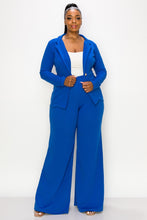 Load image into Gallery viewer, BLUE PLUS JACKET AND PANT SET
