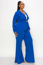 Load image into Gallery viewer, BLUE PLUS JACKET AND PANT SET
