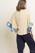 Load image into Gallery viewer, Oversized Ruffle Bell Sleeve Top
