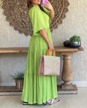 Load image into Gallery viewer, Summer Green Maxi Dress
