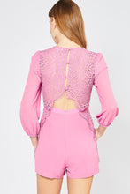 Load image into Gallery viewer, Lace Romper Plum
