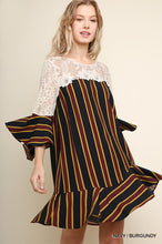 Load image into Gallery viewer, Striped 3/4 Bell Sleeve
