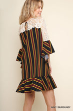 Load image into Gallery viewer, Striped 3/4 Bell Sleeve
