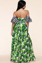 Load image into Gallery viewer, Off Shoulder Tropical Dress
