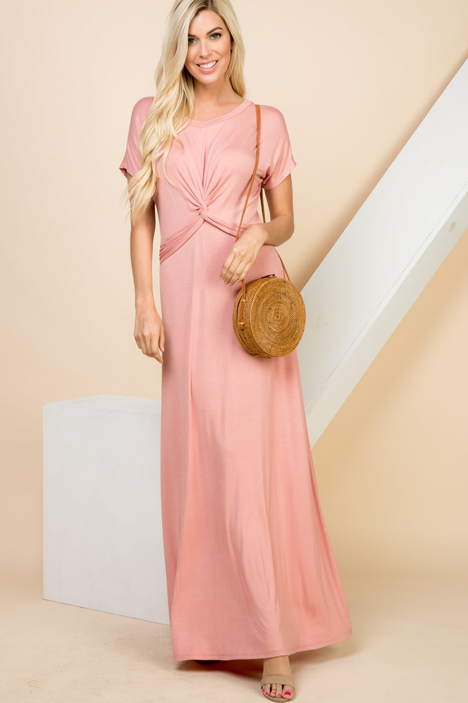 Dusty Pink Maxi Dress