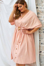 Load image into Gallery viewer, Boho Bottom Up Tying Waist Midi Dress
