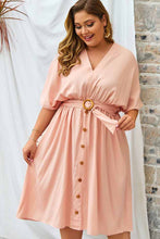 Load image into Gallery viewer, Boho Bottom Up Tying Waist Midi Dress
