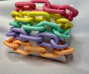 Matte Colores Chain Bracelet