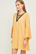 Load image into Gallery viewer, Yellow V-Neck Dress
