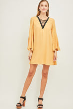 Load image into Gallery viewer, Yellow V-Neck Dress
