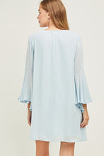 Load image into Gallery viewer, Sky Blue V-Neck Dress
