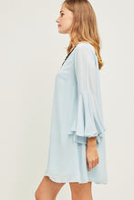 Load image into Gallery viewer, Sky Blue V-Neck Dress
