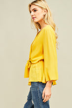 Load image into Gallery viewer, Yellow Scoop Neck Top
